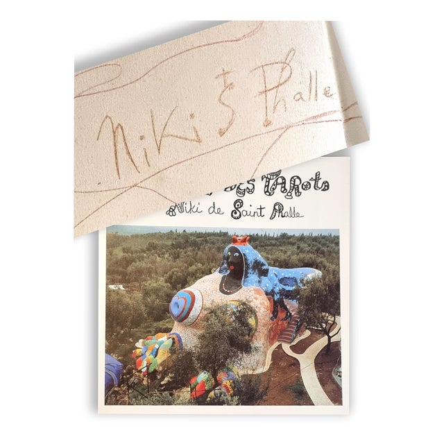 Niki de Saint Phalle, autograph and dedication on catalog, 1999 For Sale