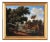 French School, Arcadian Landscape with Bridge and Animals, Oil on Canvas, Late 18th Century, Framed For Sale
