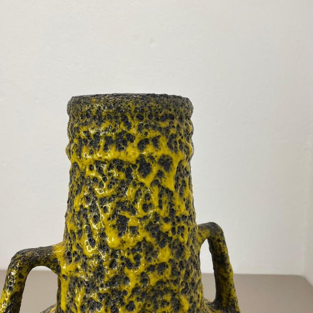 Ceramic Large Fat Lava Pottery Vase by Fohr Ceramics, Germany, 1970s For Sale - Image 7 of 18