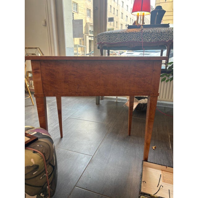 Biedermeier Powder Box in Birch For Sale - Image 3 of 13