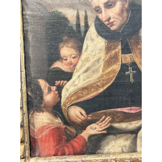 Saint Thomas of Villanova Giving Alms, Late 17th-Early 18th Century, Framed For Sale - Image 4 of 9