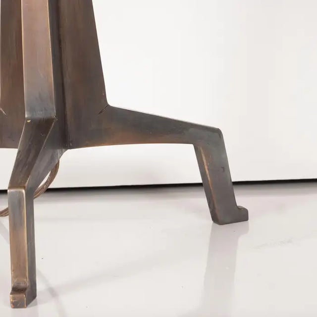 Alberto & Diego Giacometti Early 21st Century Marcelo Bessa Brutalist Tripod Lamps - A Pair For Sale - Image 4 of 12