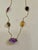 20 Carat Amethyst, Citrine and Smoky Quartz 5-Piece Chain Necklace 14 Karat Gold For Sale - Image 12 of 18