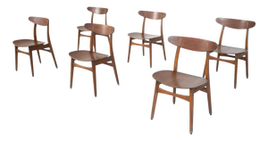 Vintage CH30 Dining Chairs by Hans J. Wegner for Carl Hansen & Son, Denmark, 1950, Set of 6