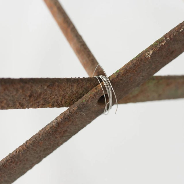 Antique French or Spanish Wrought Iron Garden Chairs, Set of 2 For Sale - Image 10 of 11