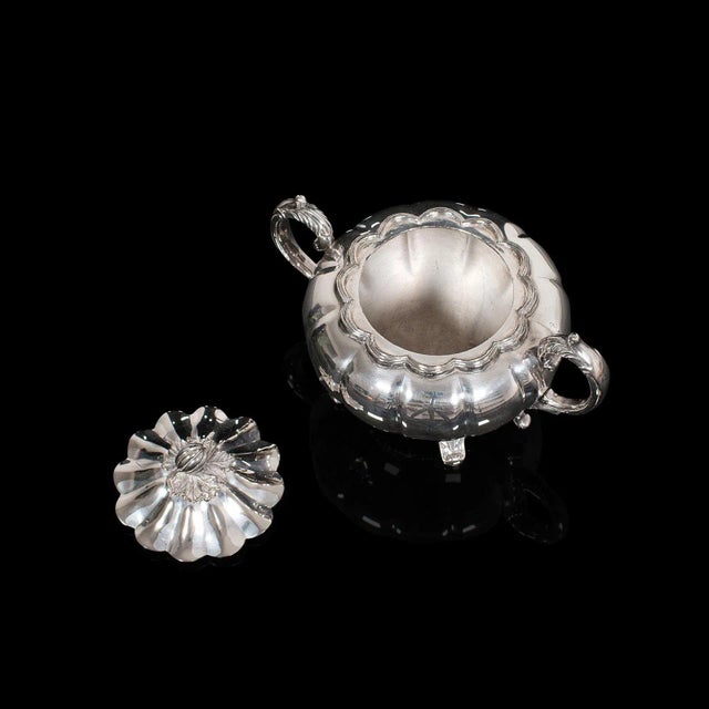 English Circa 1950 Silver Plated Viners of Sheffield Tea Service - 2 Pieces For Sale - Image 3 of 13