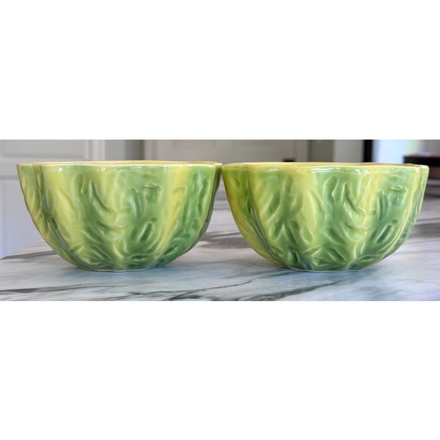 Traditional Vintage Studio Art Melon Bowls - A Pair For Sale - Image 3 of 11