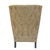 Kravet Late 20th Century Kravet Wingback Tall Chair Upholstered Beige Paisley Jacquard Navarre For Sale - Image 4 of 10