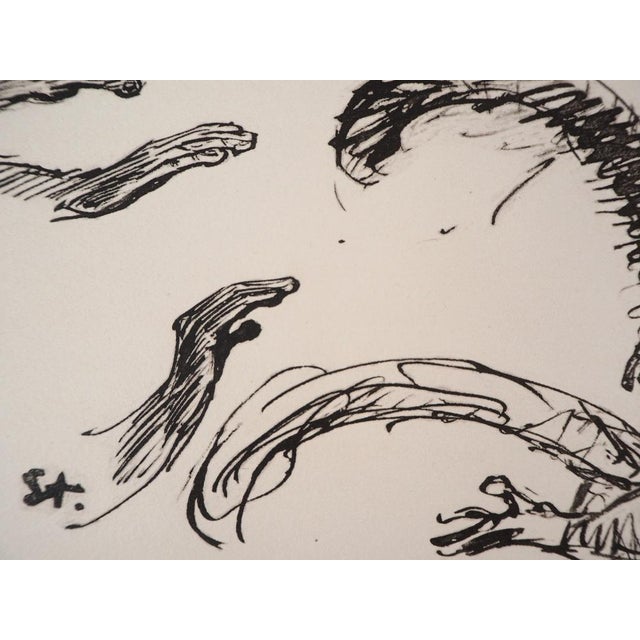 Théophile Alexandre Steinlen The monkeys, 1933 Lithograph on vellum Signed in the plate On fine Arches vellum 26 x 21 cm...