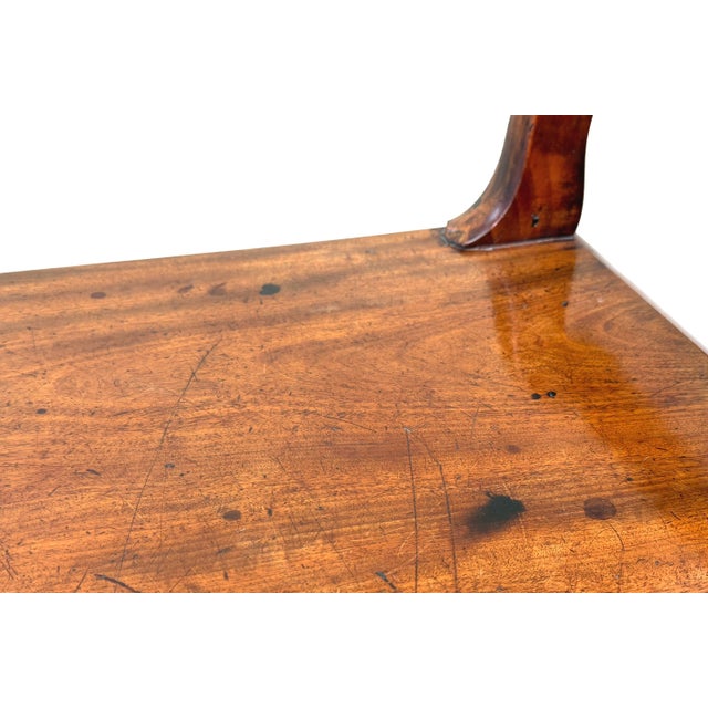 19th Century Victorian Mahogany Window Seat Hall Bench, 1850 For Sale - Image 9 of 12