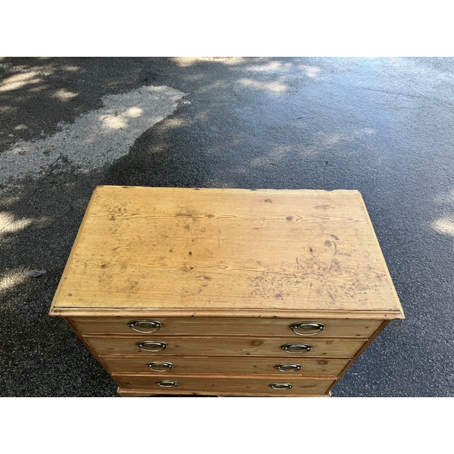 19th Century English Pine Chest For Sale - Image 4 of 14