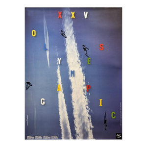 1992 Barcelona Olympic Poster, XXV Olympics Games, Divers - América Sánchez