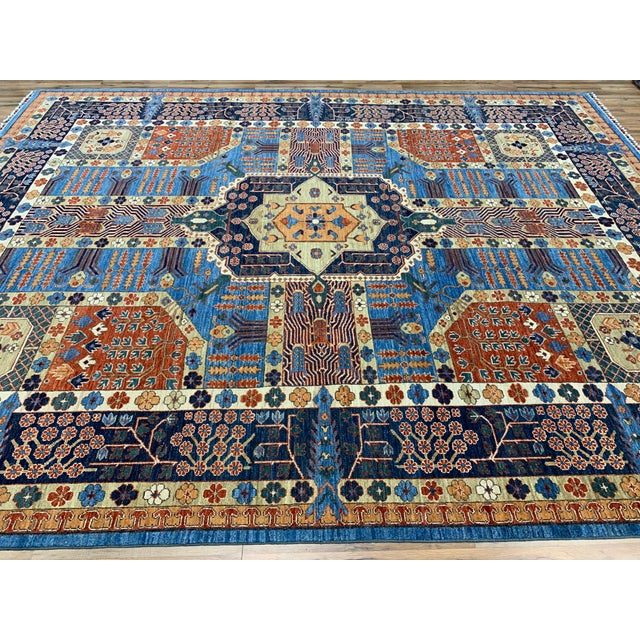 Blue Tribal Sarapi Rug Chairish