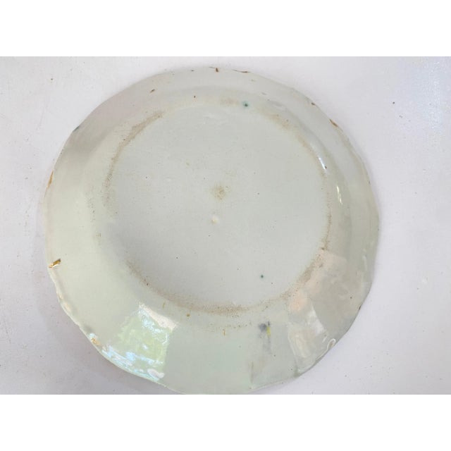 Plates in French Faïence Yellow and Green, Set of 2 For Sale - Image 3 of 12