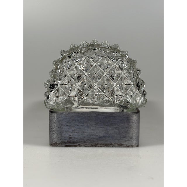 Space Age Wall Lamp in Aluminum and Glass from Glashütte Limburg, Germany, 1970s For Sale - Image 8 of 18