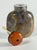 Stone 19th Century. Chinese Carved Macaroni Shadow Agate Snuff Bottle Chalcedony Translucent For Sale - Image 7 of 9