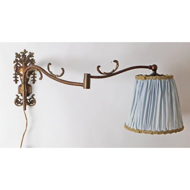 Victorian Gilded Swivel Wall Lamp with Ram's Head and Urn, France, 1880s For Sale - Image 16 of 18