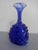 Italian Blue Bubble Glass Vase, 1960s For Sale - Image 7 of 18