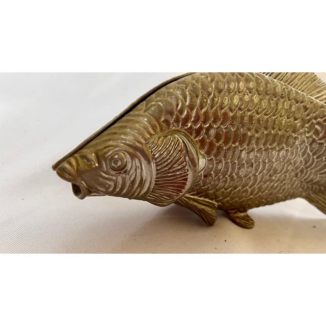 Vintage Italian Fish Metal Letter/Card Holder For Sale In Dallas - Image 6 of 13