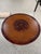 Late 20th Century Round Embossed Leather and Marquetry Table For Sale - Image 5 of 7