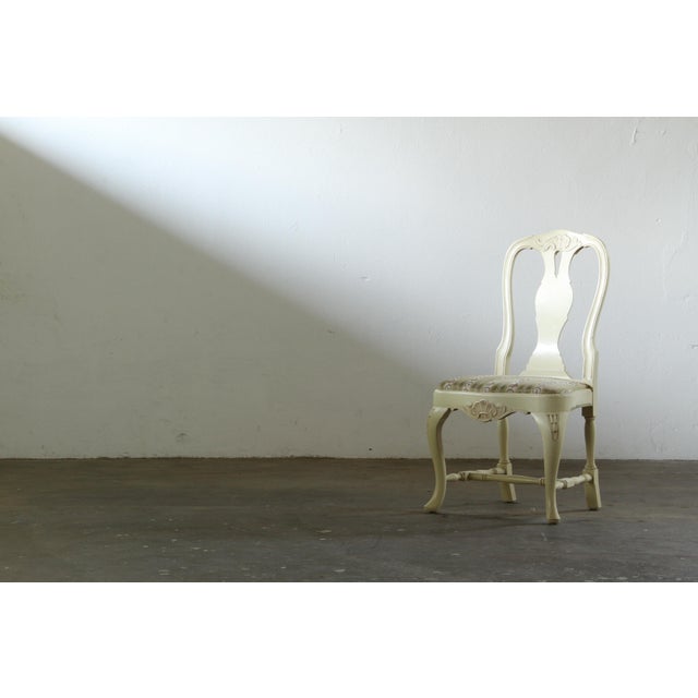 Vintage Louis XV Swedish Rococo Conservatory Chairs, 1900s, Set of 4 For Sale - Image 9 of 18
