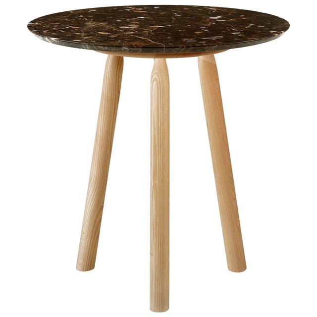 Ninna Round Table in Ash with Marble Top by Carlo Contin for Adentro For Sale - Image 11 of 11