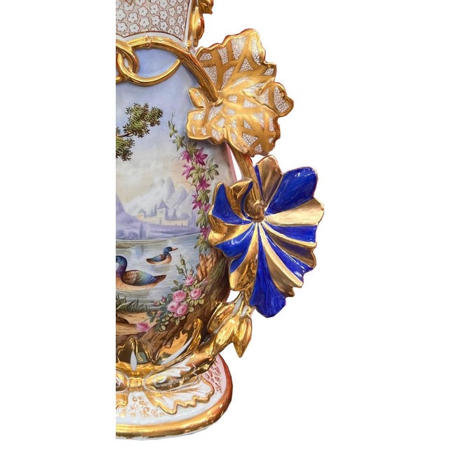 Paris Porcelain Vases, Set of 2 For Sale - Image 6 of 12