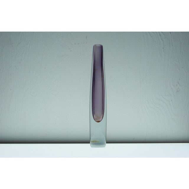 Vintage Sommerso Glass Vases in Purple by Gunnar Nylund, Set of 3 For Sale - Image 6 of 17