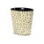 Contemporary Matthew Izzo Home Wastebasket - Cheetah Handpainted Oval Metal Wastebasket For Sale - Image 3 of 4