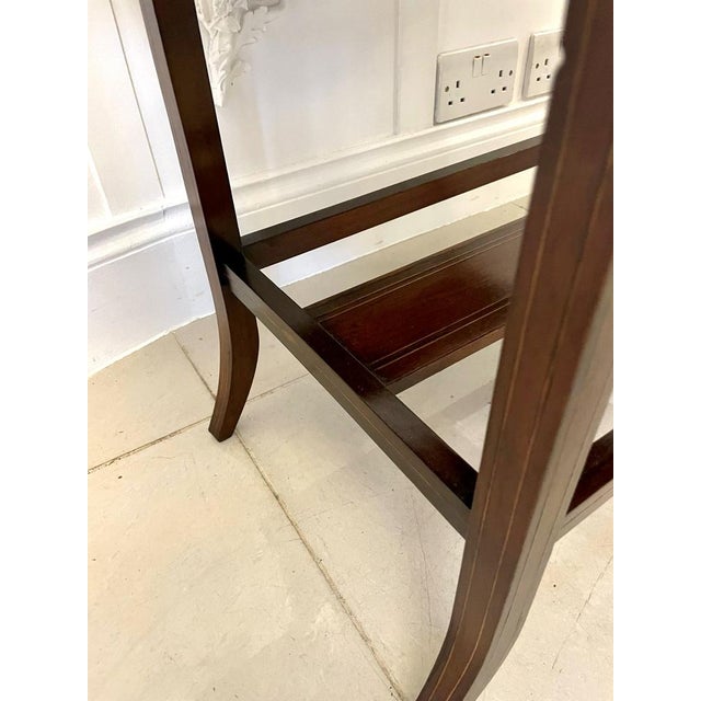 Antique Edwardian Inlaid Rosewood Side Table , 1901 For Sale - Image 13 of 15