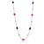 Contemporary Diamond, Pink & Blue Sapphire Necklace For Sale - Image 3 of 4