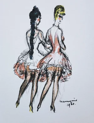 Kees Van Dongen, Mannequins, Color Lithograph