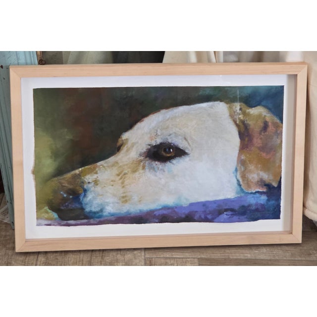 Deborah Males Original Dog Portrait in Pastel For Sale In San Antonio - Image 6 of 14