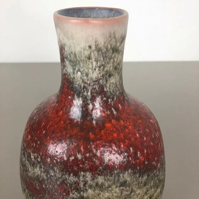 Abstract Ceramic Pottery Vase from Karlsruher Majolika, Germany, 1950s For Sale - Image 6 of 17
