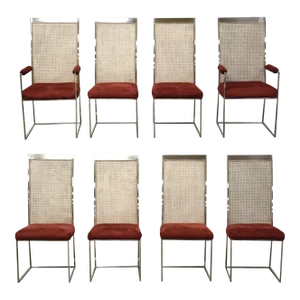 Milo Baughman for Thayer Coggin Dining Chairs - Set of 8