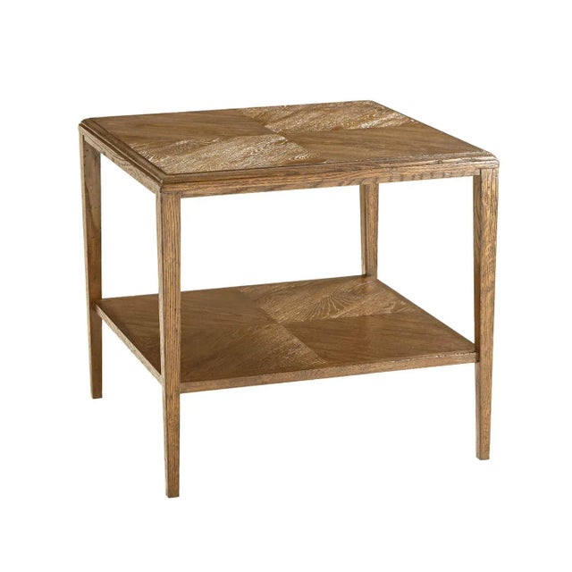 2020s Oak Rustic End Table For Sale - Image 5 of 5