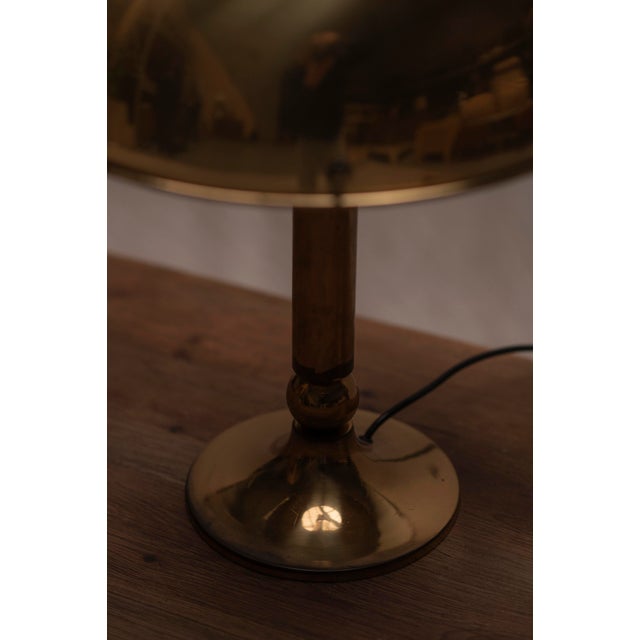Vintage German Brass Table Lamp by Florian Schulz, 1970s For Sale - Image 6 of 10
