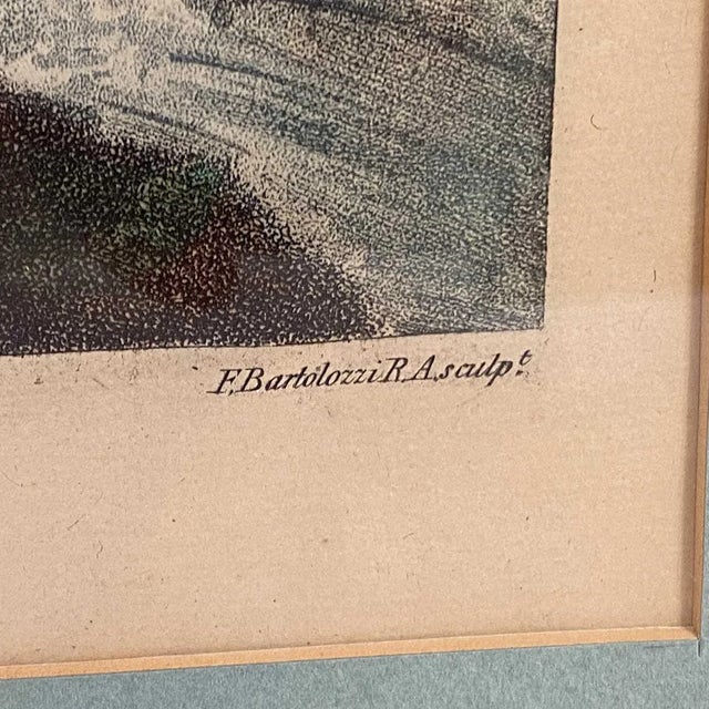 Black Pair Francesco Bartolozzi Engravings, the Months: April, February After W. O. Hamilton For Sale - Image 8 of 18