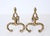 Louis XV Italian Andirons in Gilt Bronze and Iron, Italy, 1940s, Set of 2 For Sale - Image 12 of 13