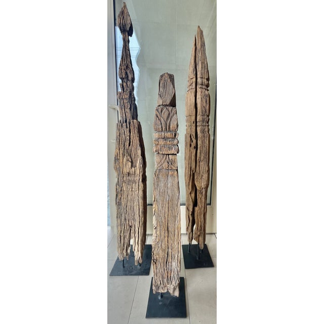 Set of Three Thai Stupa Forms Circa 19th C. For Sale - Image 11 of 13