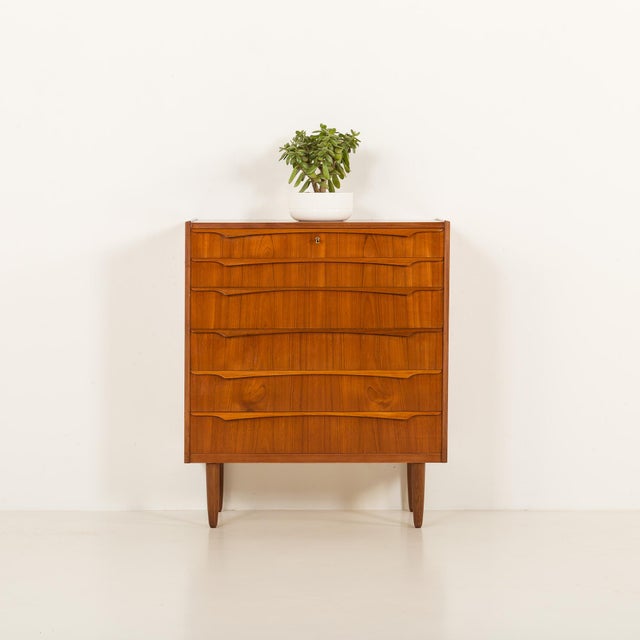 Mid-Century Danish Teak Chest of Drawers from Genega Mobler, 1960s For Sale - Image 15 of 15