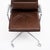 Brown French Period Mid-Century Modern Desk Chair, Leather and Chrome, Circa 1980 For Sale - Image 8 of 9