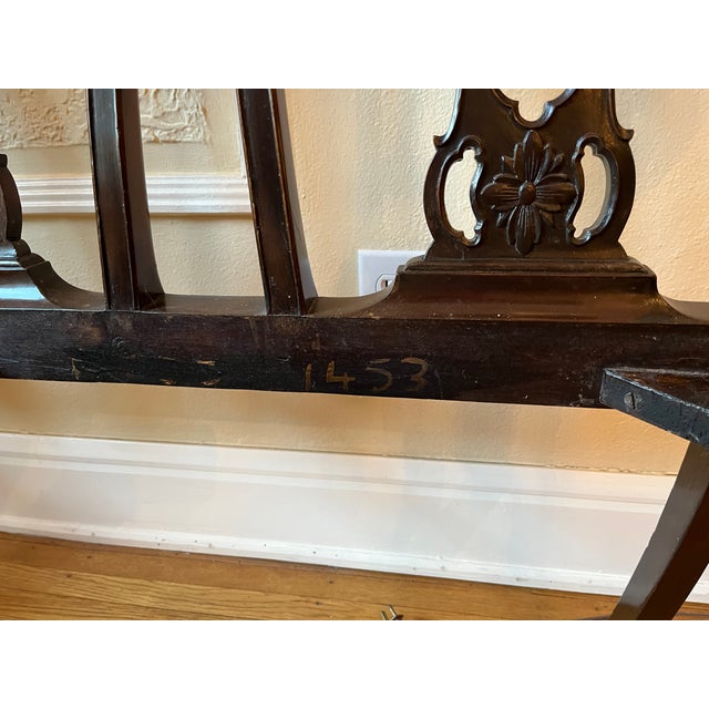 Circa 1800 Mahogany Triple Chair Settee For Sale - Image 12 of 12