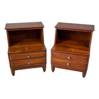 Mid 20th Century Modern 2 Tier Nightstands by Willett For Sale