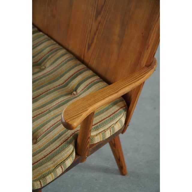 Swedish Fur and Pine Bench by Göran Malmvall for Karl Andersson & Söner, 1950s For Sale - Image 16 of 18