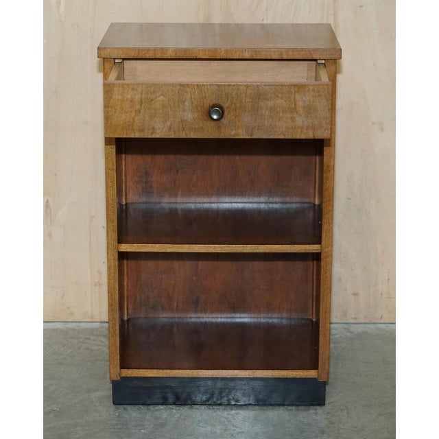 Burr and Quarter Walnut Nightstands, Set of 2 For Sale - Image 16 of 18