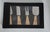 Artifacts Rattan Stainless-Steel Cheese Knives with Gift Box in Brown - Set of 4 For Sale - Image 4 of 5