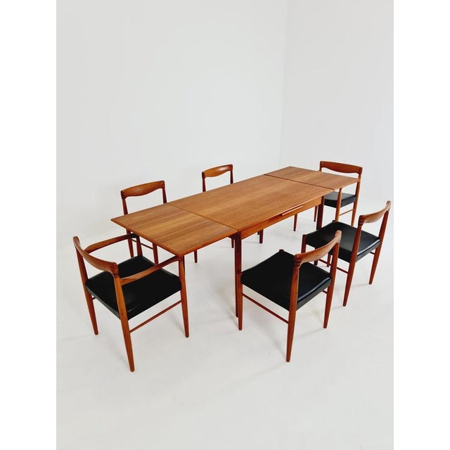 Danish Dining Table Rectangular Teak Table with Two Extension Leaves by N&R Möbler, Denmark, 1960s For Sale - Image 17 of 18