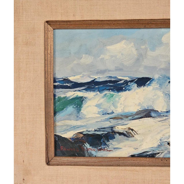 1960s "Duncan's Reef", Seascape by Edward Norton Ward For Sale - Image 5 of 6