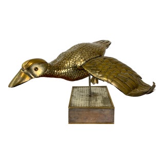 Limited Edition 2/100 Sergio Bustamante Flying Duck Sculpture For Sale